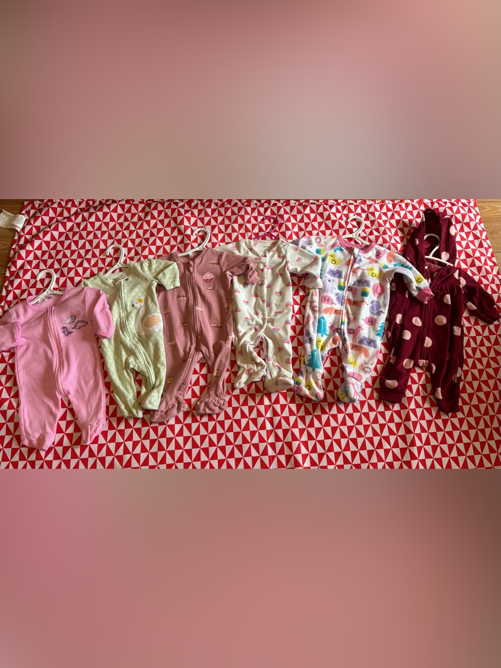 0/3 month girls sleeper lot